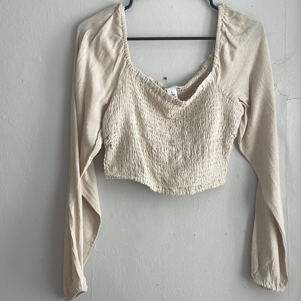 Long sleeve fitted top
